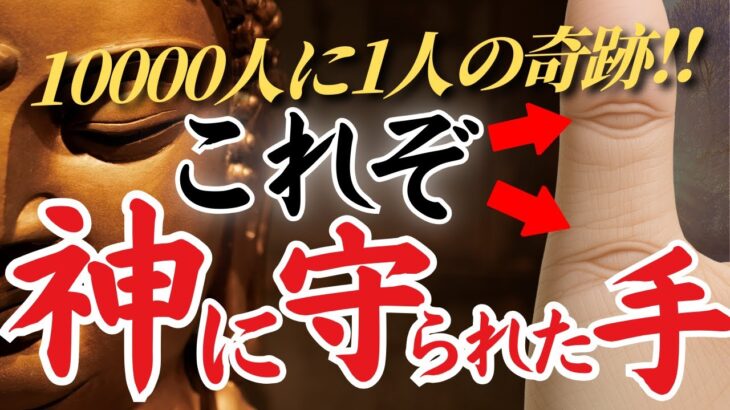 【手相】まさにレジェンド級‼ 1000人に1人の神のサイン ‼生まれつき守護霊が最強手相トップ３
