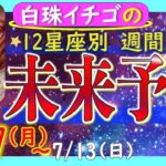 ★忖度なし★2025年7月7日〜7月13日の星座別☆週間未来予報★運気を上げるアドバイスつき★