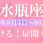 【みずがめ座】1週間の運勢（2025年8月4日〜8月10日）♒️ 浮上が始まる！こんなに動く、軽くなるフットワークと再発見