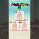 指の長さで見る金運 #お金持ち手 #金運