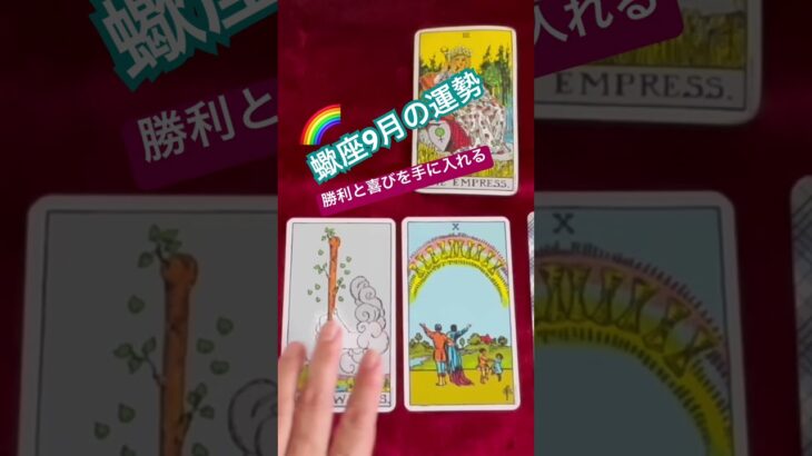蠍座9月の運勢🌈勝利と喜びを手に入れる 【切り抜き】 #占い #星座占い #蠍座の運勢 #9月の運勢 #shorts #蠍座9月