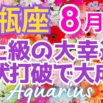 ♒水瓶座8月運勢🌈✨驚愕の大幸運！喜びと達成へブレイクして行く💐✨