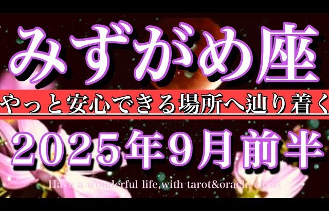 みずがめ座♒︎2025年9月前半タロットリーディング💫やっと安心できる場所へ辿り着く！Aquarius tarot reading