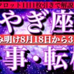 山羊座お盆明け8月後半【仕事・チャンス】1日単位でタロットリーディング💫成功？転機は？