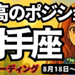 【射手座】♐️2025年8月18日の週♐️最高のポジション。本当に充実した人生に向けた挑戦を。いて座。タロットリーディング