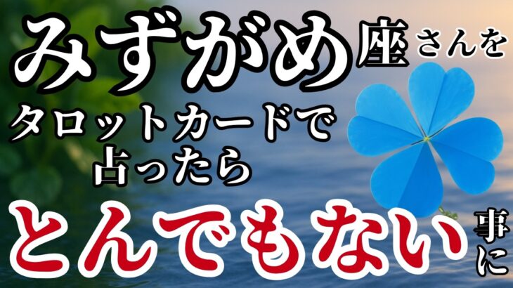 【みずがめ座】2025年8月✨️タロットが語った!あまりの衝撃に息が止まってしまうほどでした！※表示されたら8秒以内に見て下さい【2025年運勢】