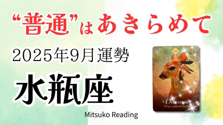 水瓶座9月は普通じゃない‼️宇宙にまかせてOK、あなたの感覚は正しい♒️2025年9月運勢仕事恋愛人間関係【癒しのタロット個人鑑定級】