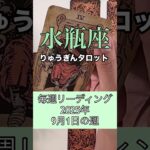 水瓶座さんの9月1日の週。#タロット占い #りゅうぎんタロット