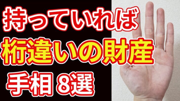 【手相占い】持っていれば桁違いの財産を手にするとされる手相８選