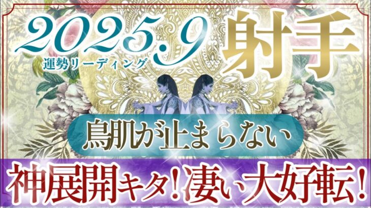 【いて座さん👑】９月あなたに起こること🔮凄過ぎました‼️全射手座さんに見て欲しい💫貴方は計り知れないほど強く素晴らしい✨👏【タロット・ルノルマン・オラクルカードリーディング】