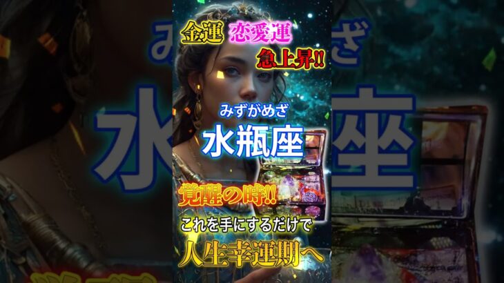 水瓶座8月の運気大覚醒　金運・仕事運・恋愛運が急上昇 #占星術 #水瓶座 #恋愛 #金運