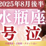 【水瓶座】2025年8月後半みずがめ座の運勢「号泣」タロットと占星術で鑑定