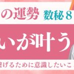 【2025年8月の運勢🌟】数秘８のエネルギーで願望を叶えるために🌈✨