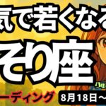 【蠍座】♏️2025年8月18日の週♏️元気で若くなる時。ワクワクする事をやってみたくなる時。さそり座。タロットリーディング