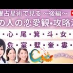 宿曜占星術でみる🌟お相手様の恋愛思考・攻略法❤️後半『房宿•心宿•尾宿•箕宿•斗宿•女宿•虚宿•危宿•室宿•壁宿•奎宿•婁宿•胃宿』
