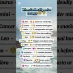 When Zodiac Signs Are Hangry🤨🍔 #shorts #youtubeshorts #zodiac