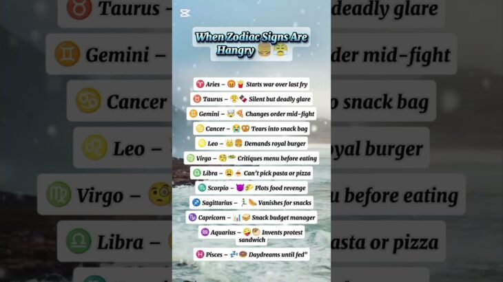 When Zodiac Signs Are Hangry🤨🍔 #shorts #youtubeshorts #zodiac