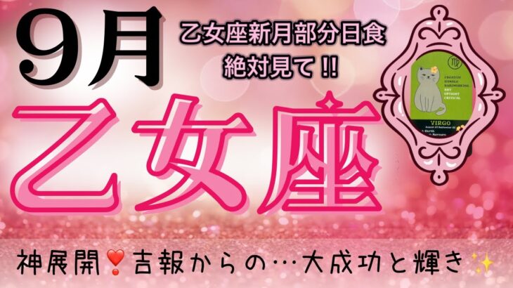 【乙女座9月♍︎】絶対見て❣️神展開‼️吉報からの〜大成功と輝く乙女座🌈乙女座新月パワー✨