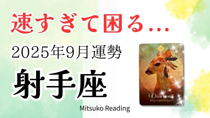 射手座9月は速すぎて困る…✨望む未来へまっすぐ進む♐️2025年9月運勢仕事恋愛人間関係【癒しのタロット個人鑑定級】