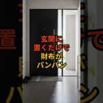 【祝30万回再生】玄関に置くだけで不思議と金運が舞い込む物3選 #shorts #玄関風水 #金運アップ #開運アイテム