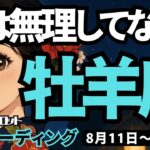 【牡羊座】♈️2025年8月11日の週♈️無理してない?できる牡羊座さんだからこそ、ご自身の直感を信じて。おひつじ座。タロットリーディング