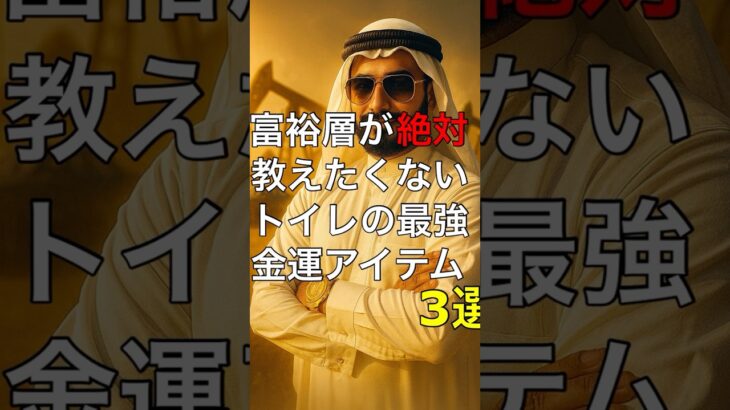 富裕層が絶対に教えたくないトイレの金運最強アイテム3選 #神社 #願い事 #開運 #運気アップ #人生 #雑学 #スピリチュアル #金運  #占い #雑学 #豆知識 #トイレ #風水 #お金