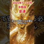 【水瓶座】2025年後半 7～12月 みずがめ座の金運 #水瓶座 #水瓶座の運勢 #みずがめ座 #金運
