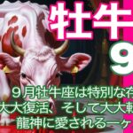 牡牛座♉️９月＊９月牡牛座は特別な存在　大大復活、そして大大転換期　龍神に愛される一ヶ月＊魂のリーディング