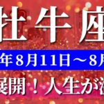 牡牛座 【 おうし座 ♉ 】週間リーディング( 2025年 8月11日の週) ついに来た！奇跡の引き上げ週✨🔑 牡牛座 2025年8月 タロット占い