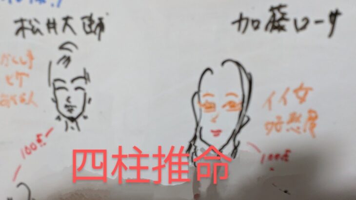 【同居離婚】加藤ローサ　松井大輔　四柱推命で占いました