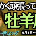 【牡羊座】♈️2025年9月1日の週♈️とにかく頑張っている。でも耐え抜ける時。だから自分の直感を大切に。おひつじ座。タロットリーディング