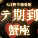 【10分でわかる！】2025年8月後半【蟹座】恋愛運【あなたのモテ期はズバリ！？】をタロット×占星術で忖度なし！本音リーディング