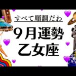 乙女座の９月、一気に動く❗️叶う❗️来る❗️めっちゃ嬉しいことあるわ。何も心配ないったらない。2025年９月全体運勢♍️仕事恋愛不安解消評価や印象【個人鑑定級タロットヒーリング】