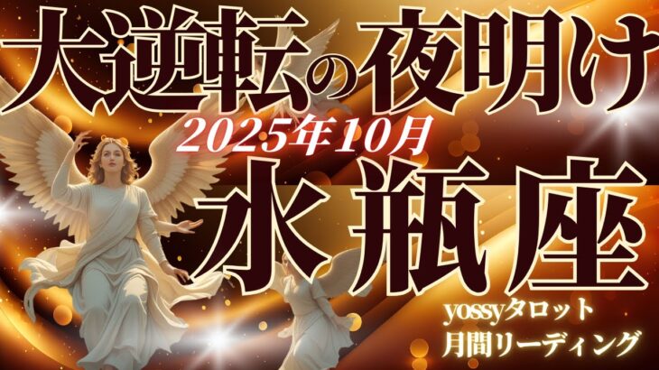 10月の運勢🦋みずがめ座　大逆転の夜明けがくる✨止まっていた何かが、動き出します…🪽！！(お金・仕事・人間関係)