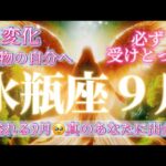 水瓶座9月♒️感動💕愛溢れる🥹変化きます！真のあなたに出会う✨必ず受けとって🎁