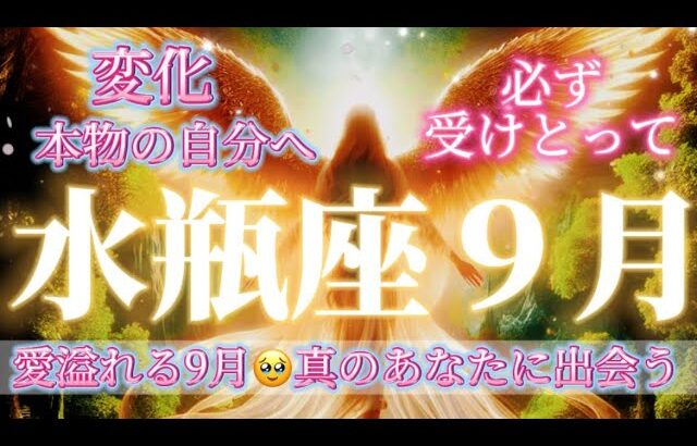 水瓶座9月♒️感動💕愛溢れる🥹変化きます！真のあなたに出会う✨必ず受けとって🎁