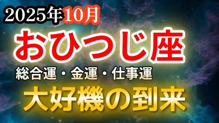 【2025年10月・牡羊座♈️運勢】おひつじ座の方、大好機が到来します【全体運・金運💰】