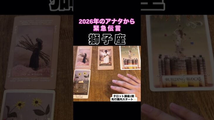 【獅子座】2026年のアナタが伝えたいこと！#タロット占い #タロット #占い