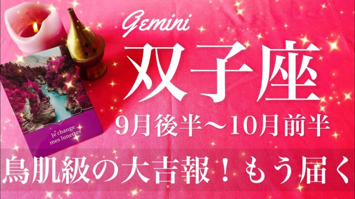 ふたご座♊️2025年9月後半〜10月前半🌝 ふたご座さん、奇跡起こるかも！時間が来てる、運命的な繋がり、やっと出会えた、待ち侘びたニュース