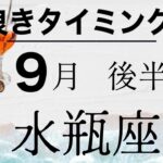 水瓶座　９月後半　始めるタイミング来た　この時を待っていた