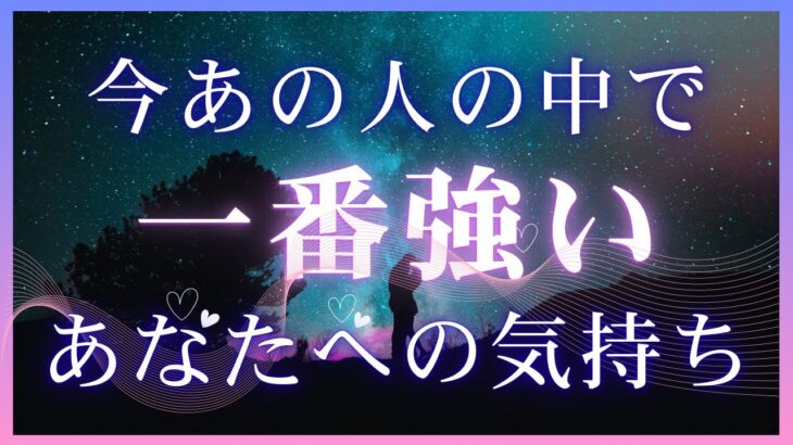 今あの人の中で一番強いあなたへの気持ち 【 恋愛 タロット オラクル カード 占い 】