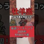 牡羊座の9月8日の週。タロット占い。#りゅうぎんタロット #牡羊座