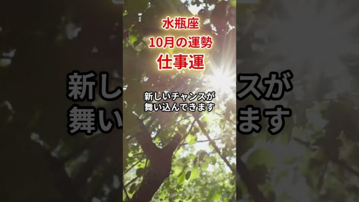 【水瓶座】2025年10月「みずがめ座の運勢」#水瓶座 #みずがめ座 #水瓶座の運勢