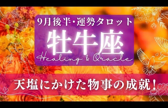 【牡牛座】9月後半／幸せの実がなる！喜びはひとしお！自分のカップに注ぐ程に🌝✨🕊【タロット】【運勢】【占い】【おうし座】