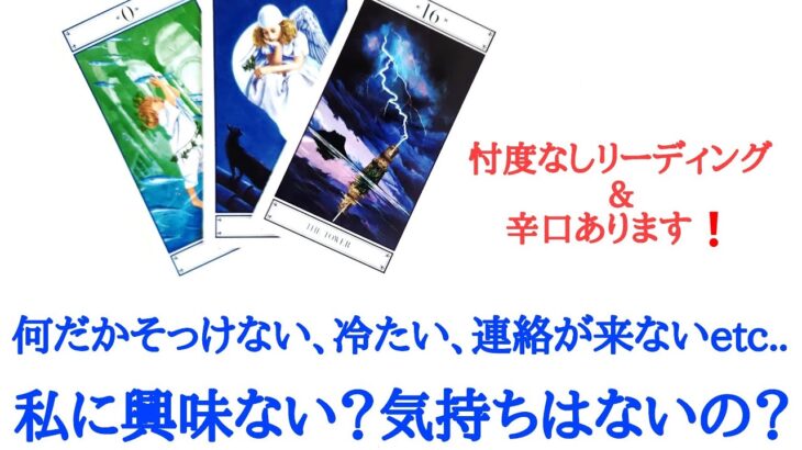 🌹恋愛タロット占い🌹辛口あります❗何だかそっけない、冷たい、連絡が来ないetc..あの人は私に興味がない？気持ちはないの？ 現状 気持ち そっけない理由 アドバイス( 片思い カップル 復縁の方まで)