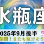 【みずがめ座9月後半】感動の展開🥹✨またもや泣けそうになった😢🍀水瓶さん心をなかなか見せてくれなくて読み取り苦戦‼️