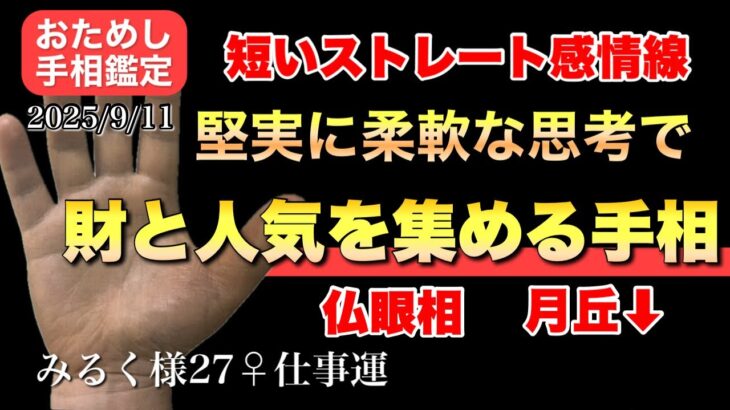 【夢実現】財と人気を集める手相 #手相  #手相占い  #スピリチュアル