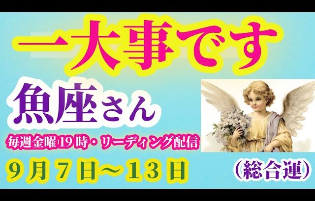 【魚座】2025年9月7日から13日までのみずがめ座の総合運。#魚座 #うお座