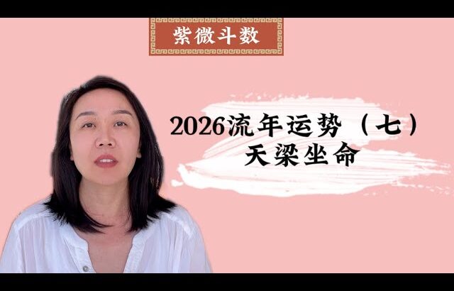 2026流年运势（七）：天梁坐命｜紫微斗数｜流年运势｜丙午年｜天梁星