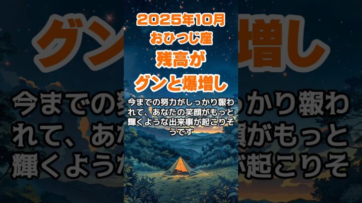 【牡羊座】2025年10月のおひつじ座の運勢～残高グンと爆増し～ #牡羊座 #おひつじ座 #牡羊座の運勢